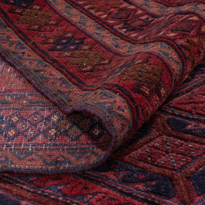 Kelim Teppich - Oriental - 190 x 147 cm - dunkelrot