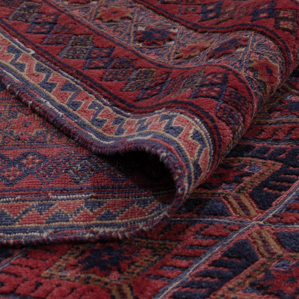 Kelim Teppich - Oriental - 195 x 159 cm - dunkelrot