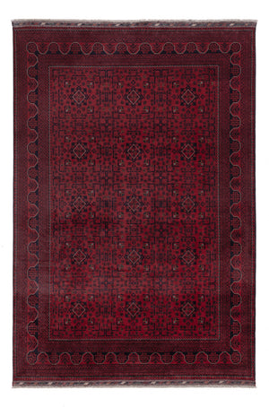 Afghan Teppich - Kunduz - 296 x 200 cm - dunkelrot