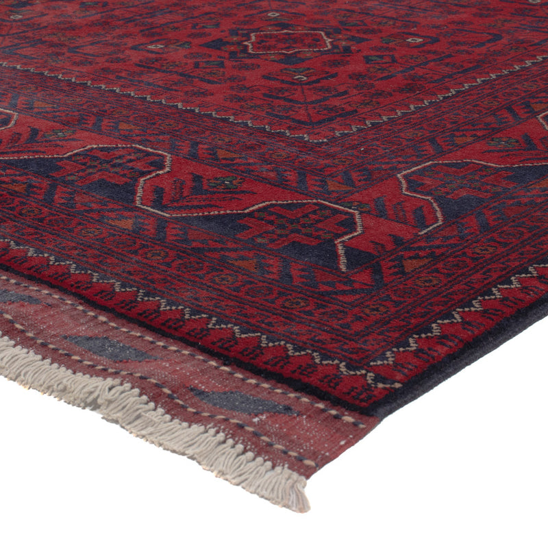 Afghan Teppich - Kunduz - 299 x 197 cm - dunkelrot