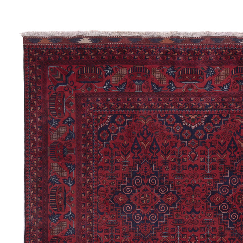 Afghan Teppich - Royal - 300 x 202 cm - dunkelrot