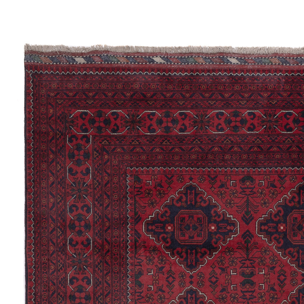 Afghan Teppich - Kunduz - 324 x 202 cm - dunkelrot