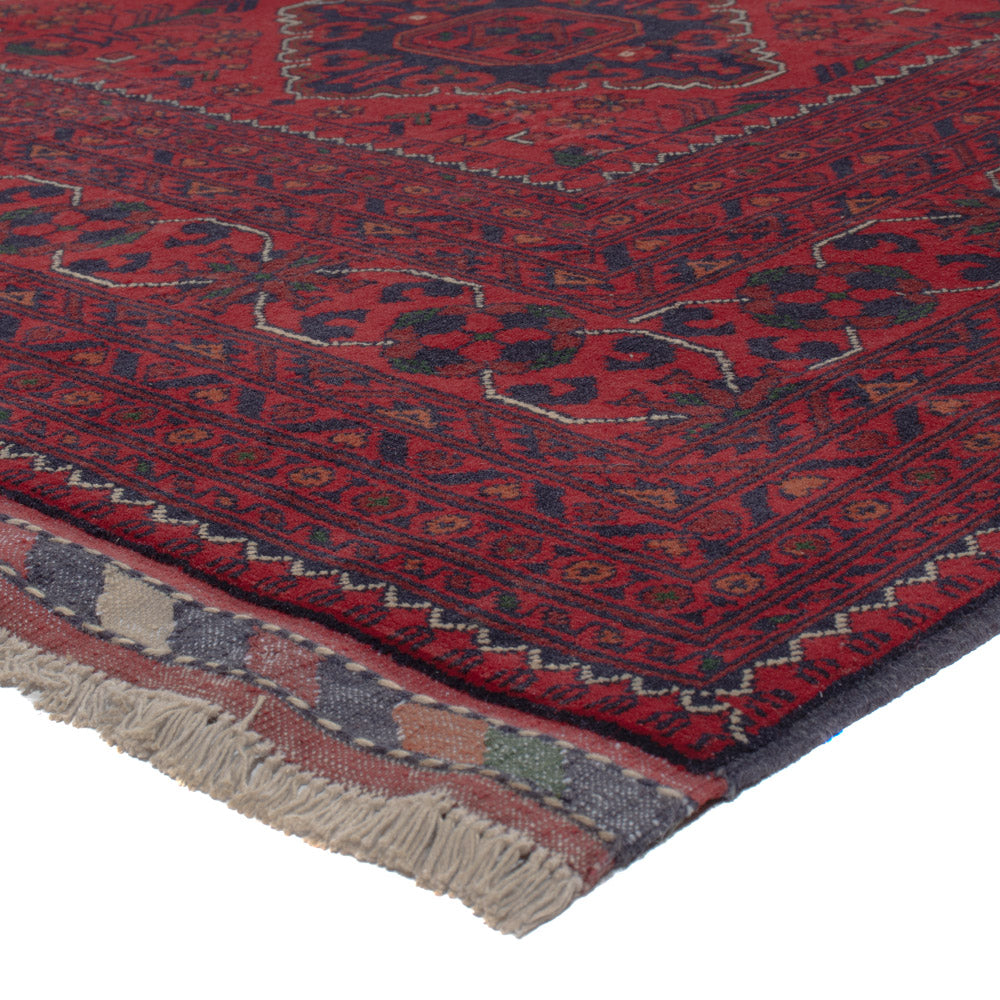 Afghan Teppich - Kunduz - 324 x 202 cm - dunkelrot