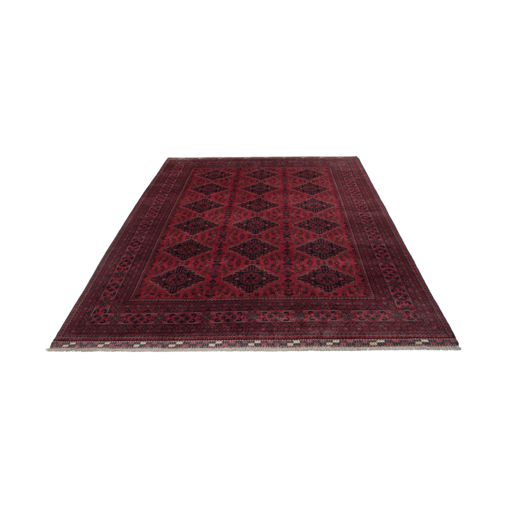 Afghan Teppich - Kunduz - 298 x 200 cm - dunkelrot
