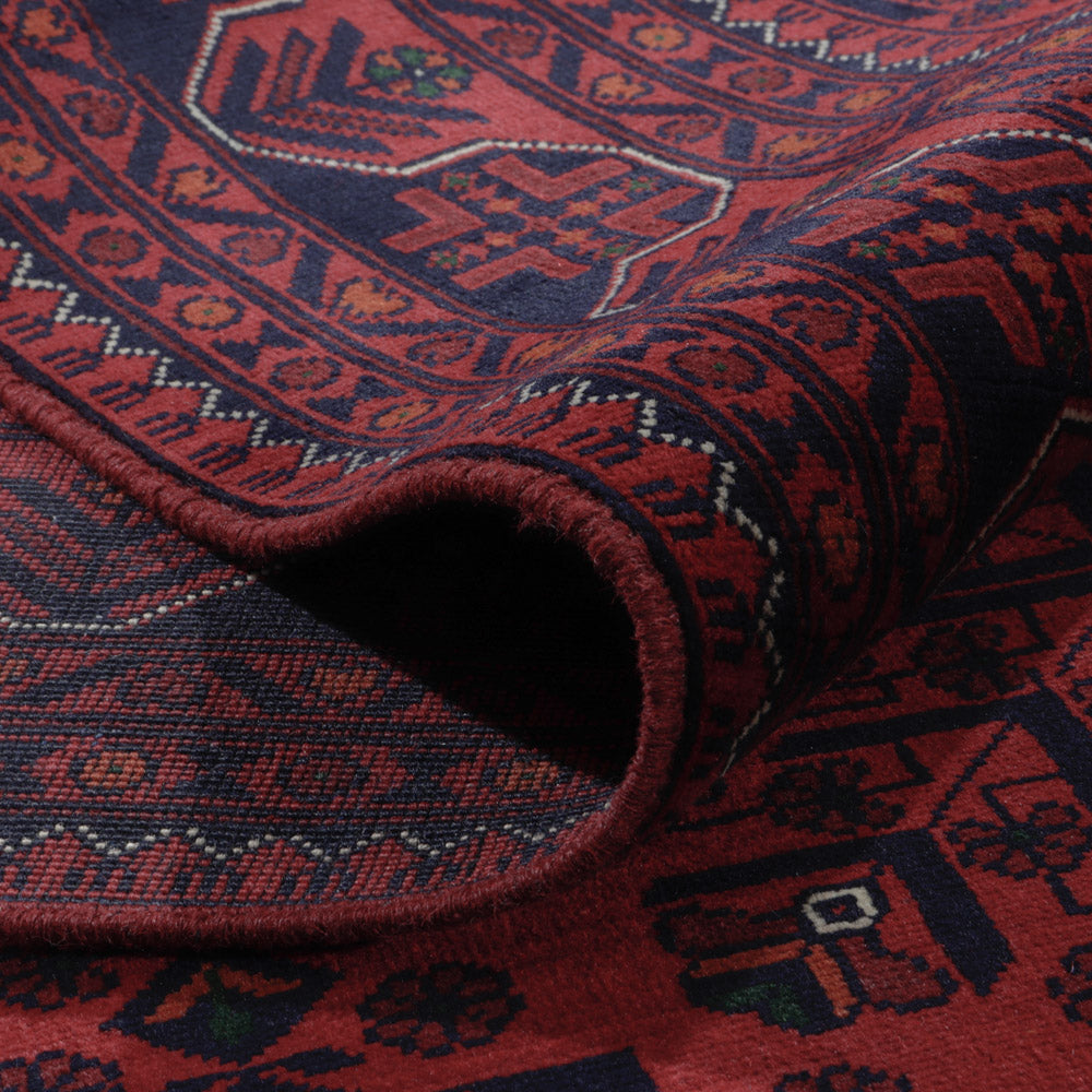 Afghan Teppich - Kunduz - 300 x 198 cm - dunkelrot