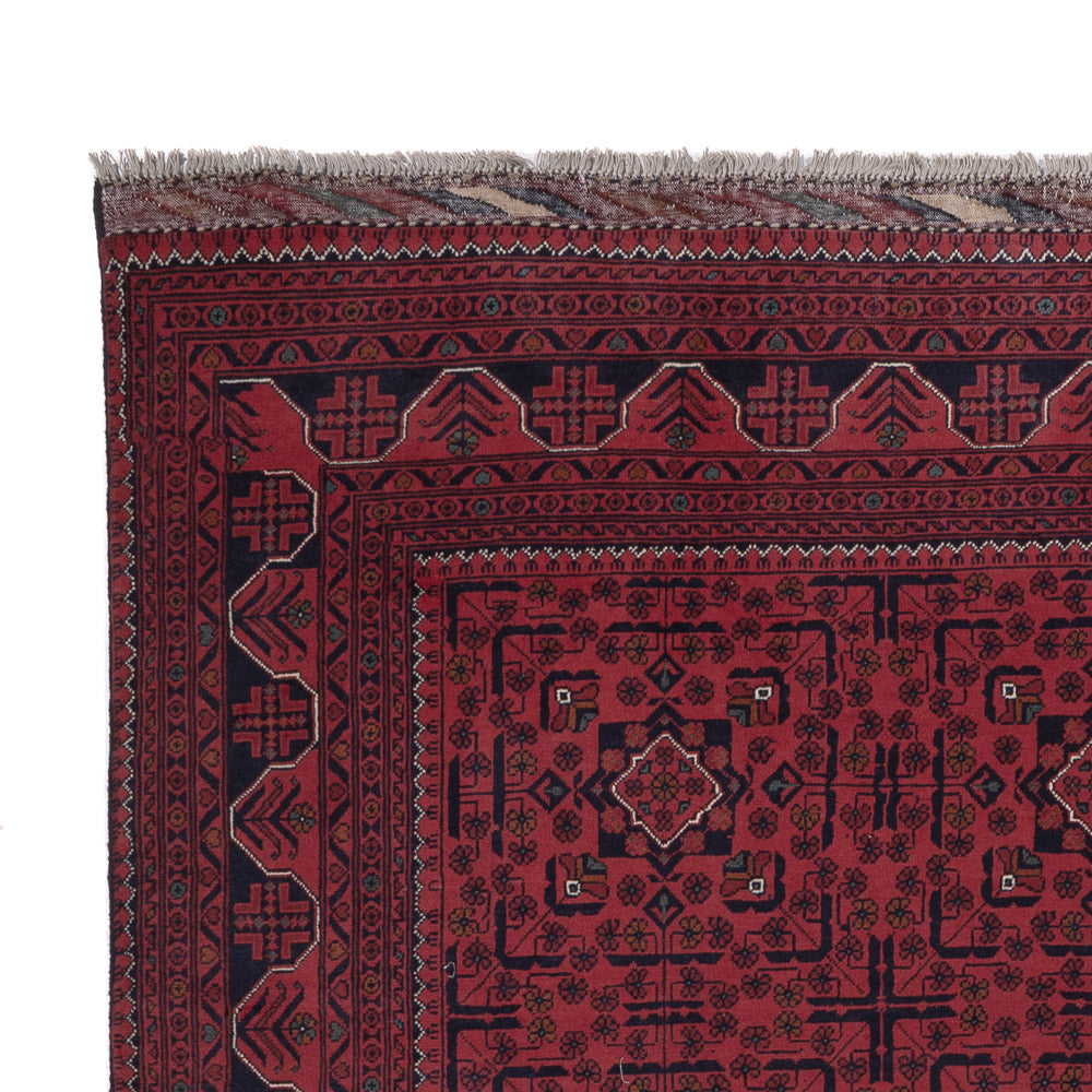 Afghan Teppich - Kunduz - 288 x 194 cm - dunkelrot