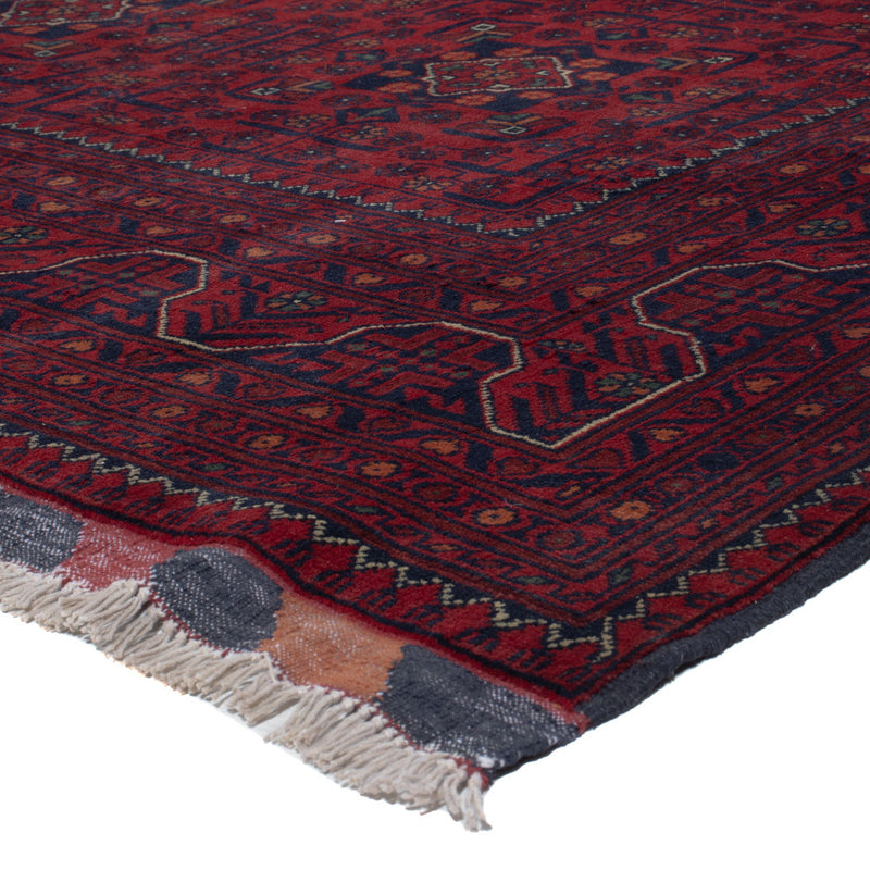 Afghan Teppich - Kunduz - 290 x 199 cm - dunkelrot