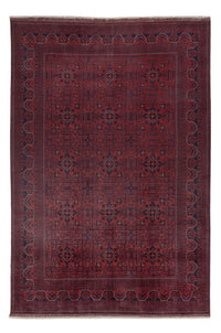 Afghan Teppich - Kunduz - 289 x 199 cm - dunkelrot