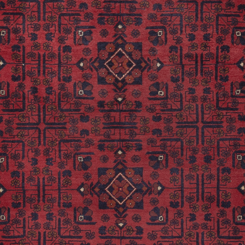Afghan Teppich - Kunduz - 290 x 195 cm - dunkelrot