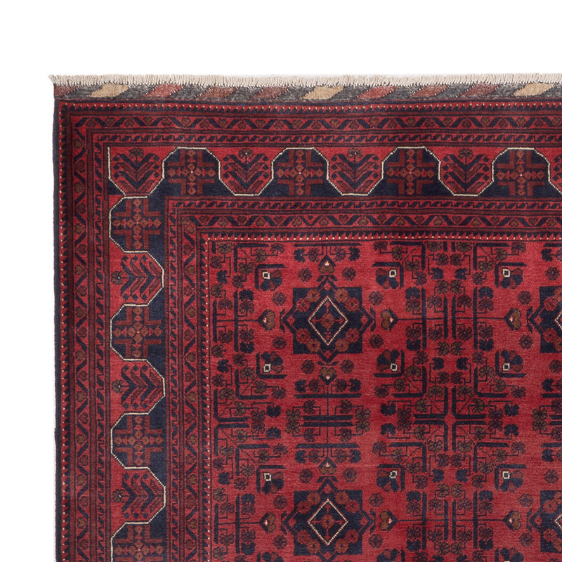 Afghan Teppich - Kunduz - 288 x 197 cm - dunkelrot