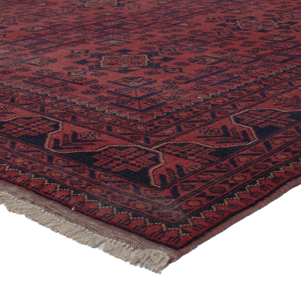 Afghan Teppich - Kunduz - 295 x 200 cm - dunkelrot