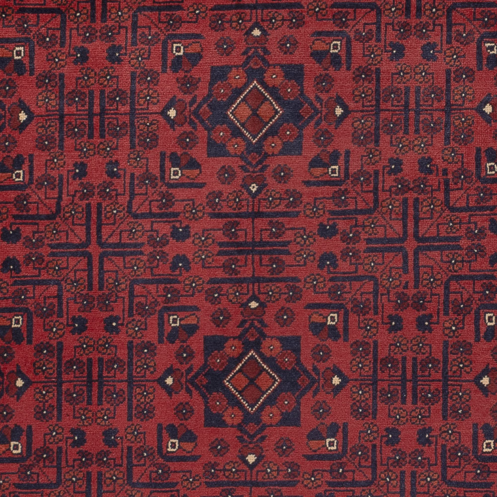 Afghan Teppich - Kunduz - 290 x 196 cm - dunkelrot