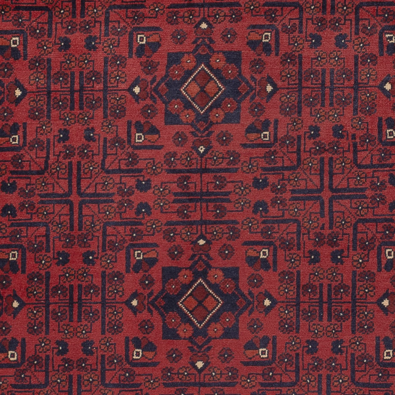 Afghan Teppich - Kunduz - 290 x 196 cm - dunkelrot