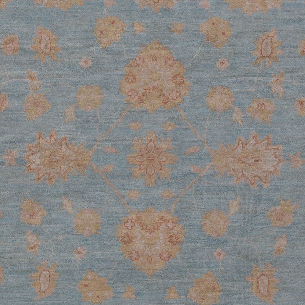 Ziegler Teppich - 355 x 255 cm - blau