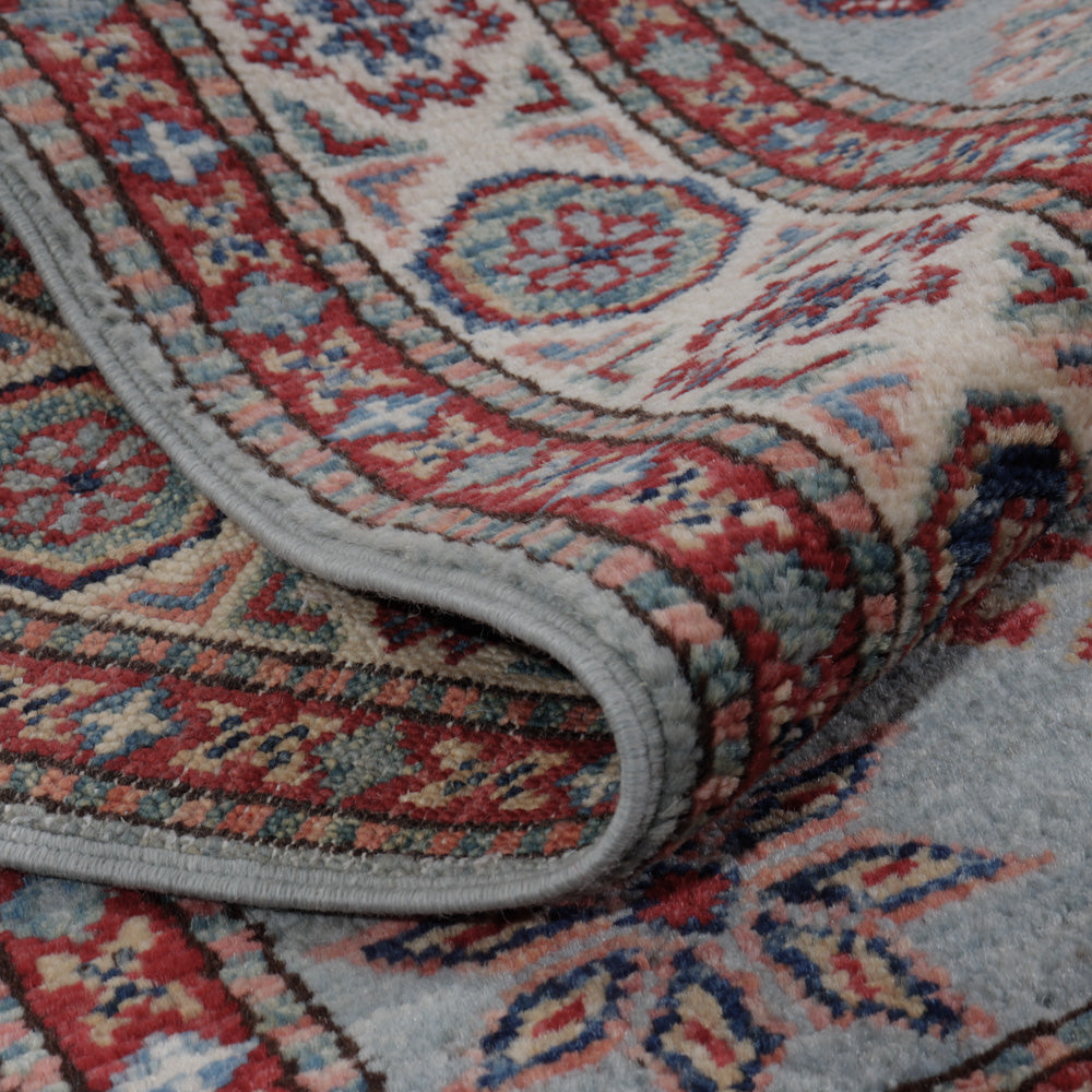 Ziegler Teppich - Kazak - 128 x 77 cm - hellblau