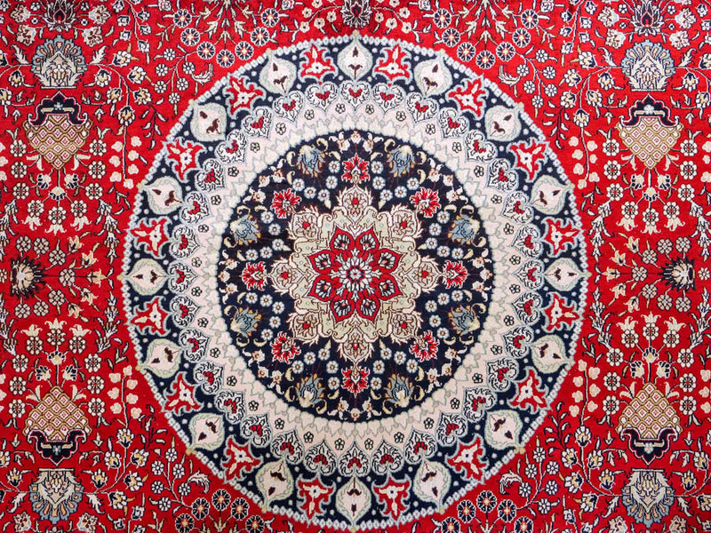 Silk matta - China Silk - 370 x 272 cm - röd