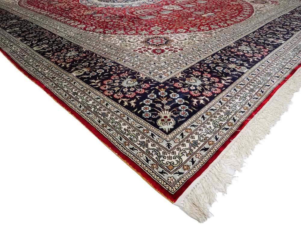 Silk matta - China Silk - 370 x 272 cm - röd