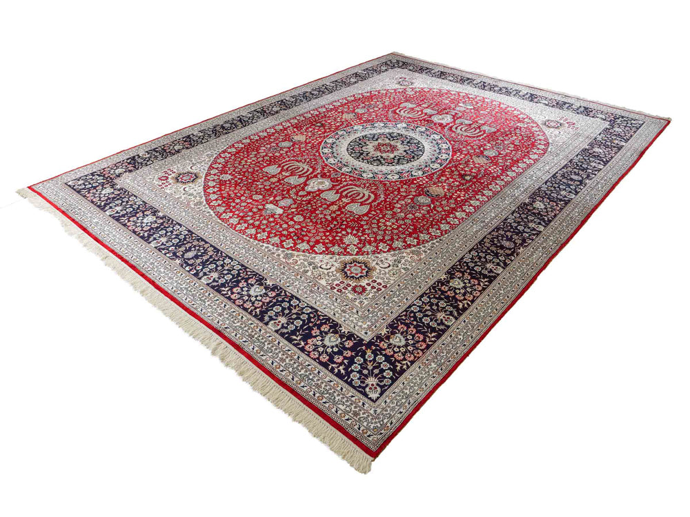 Silk matta - China Silk - 370 x 272 cm - röd