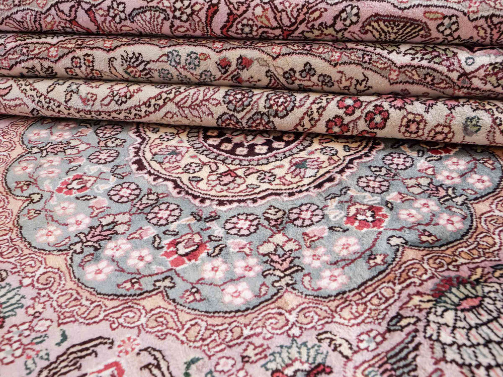 Silk matta - China Silk runt  - 300 x 300 cm - beige