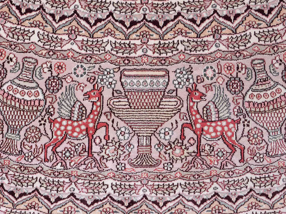 Silk matta - China Silk runt  - 300 x 300 cm - beige