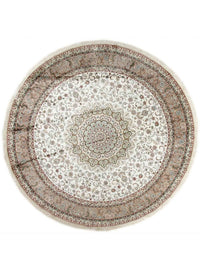 Silk matta - China Silk runt  - 303 x 303 cm - beige