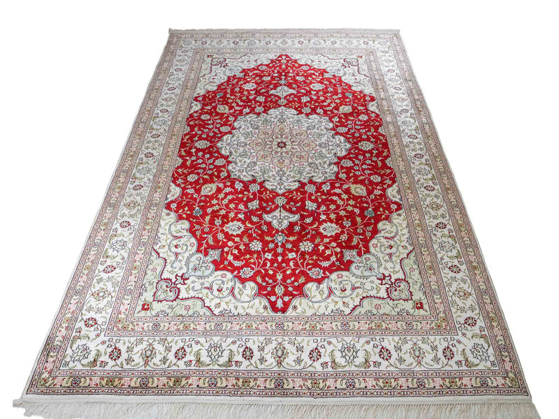 Silk matta - China Silk - 276 x 182 cm - röd