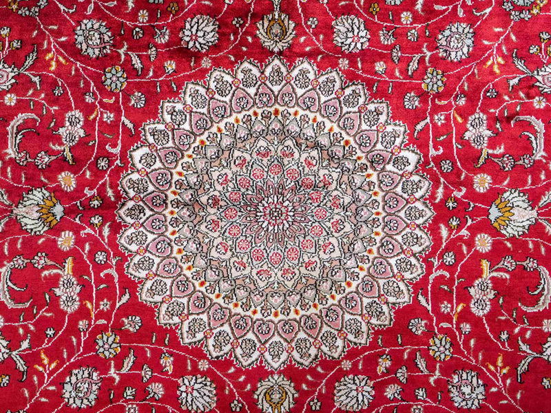 Silk matta - China Silk - 278 x 183 cm - röd