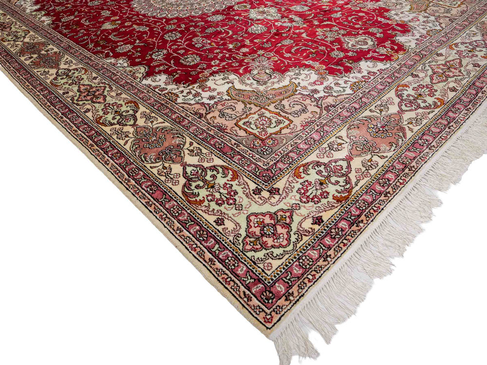 Silk matta - China Silk - 278 x 183 cm - röd