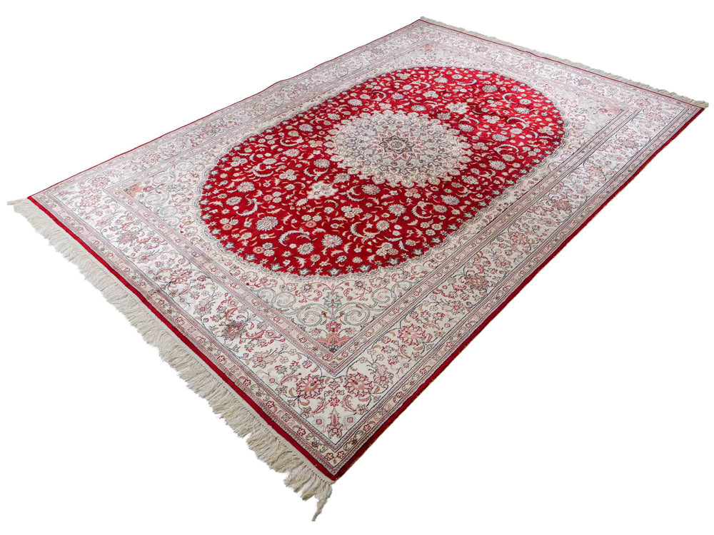 Silk matta - China Silk - 263 x 180 cm - röd