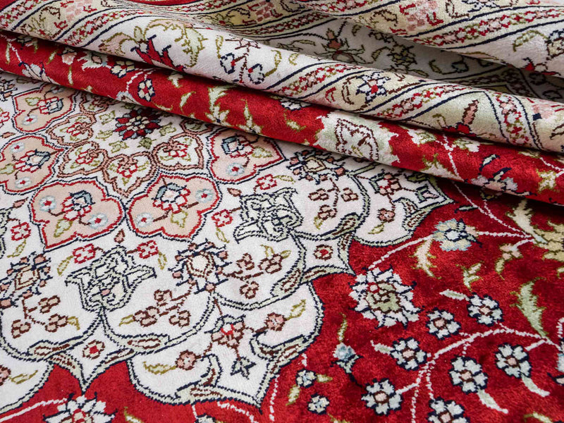 Silk matta - China Silk - 272 x 188 cm - röd