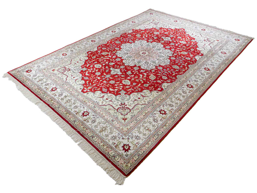 Silk matta - China Silk - 272 x 188 cm - röd