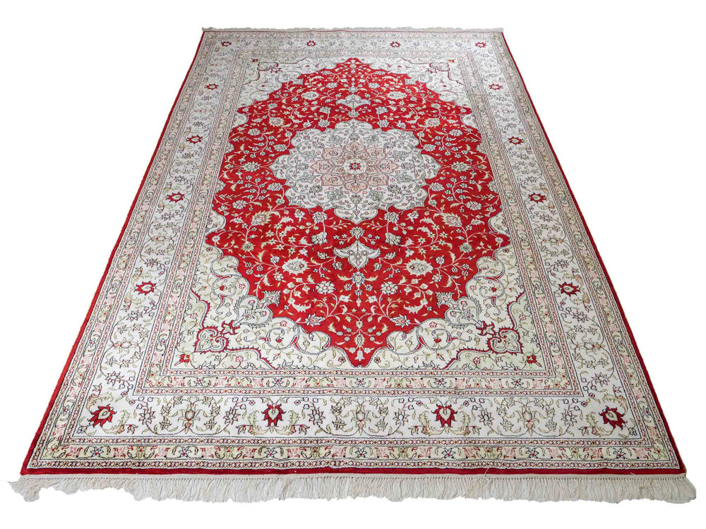 Silk matta - China Silk - 272 x 188 cm - röd