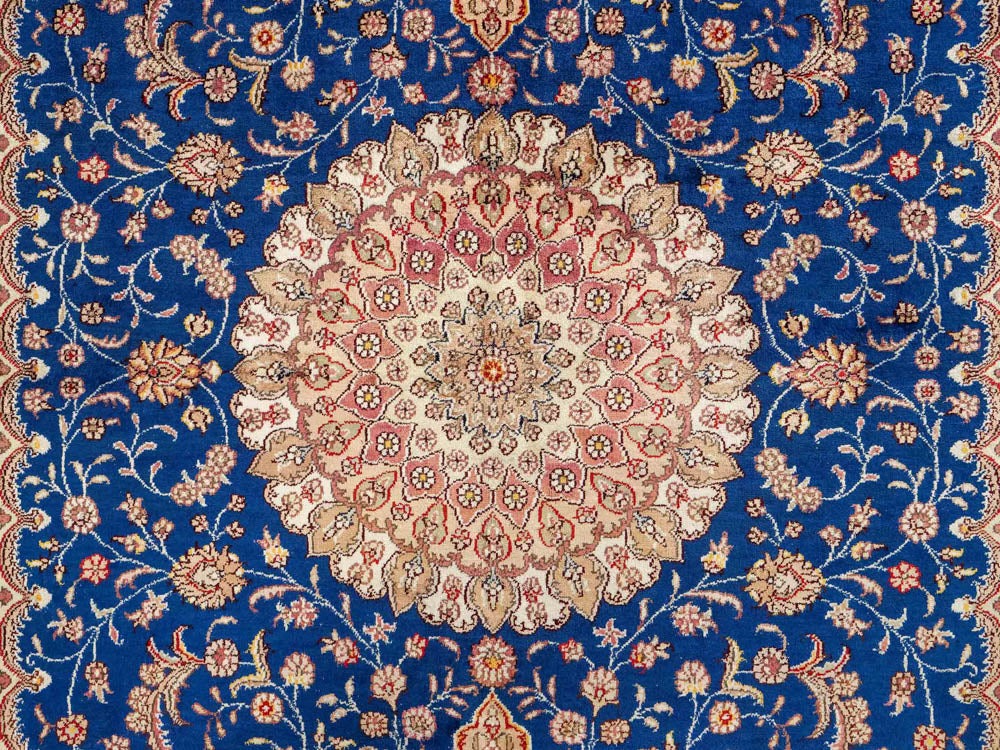 Silk matta - China Silk - 247 x 155 cm - blå