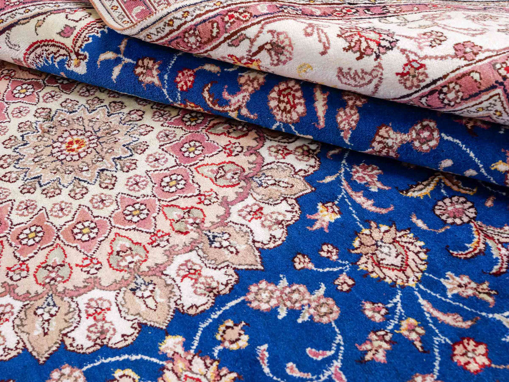 Silk matta - China Silk - 247 x 155 cm - blå