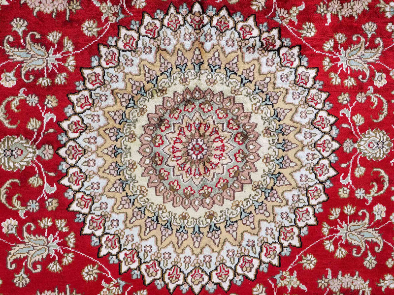 Silk matta - China Silk - 240 x 153 cm - röd