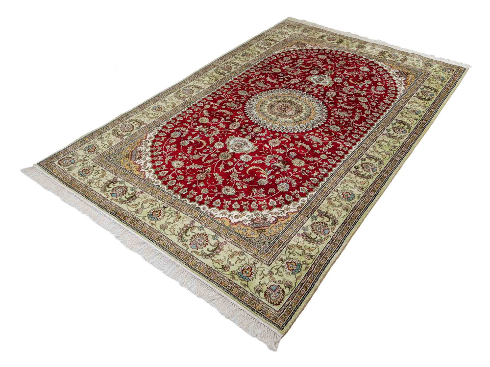 Silk matta - China Silk - 240 x 153 cm - röd