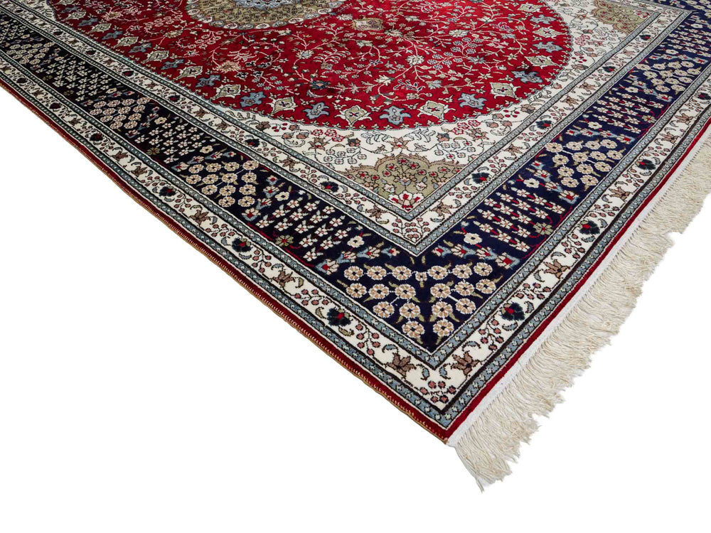 Silk matta - China Silk - 246 x 152 cm - röd