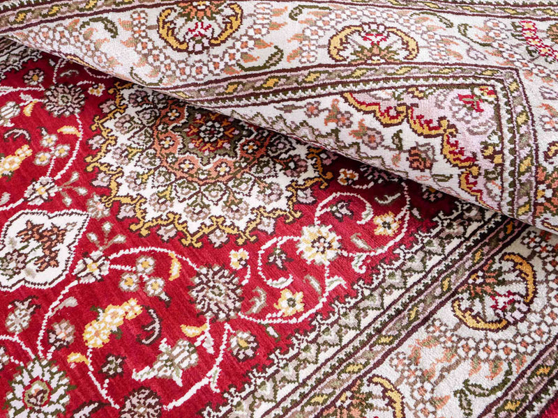 Silk matta - China Silk - 120 x 75 cm - röd