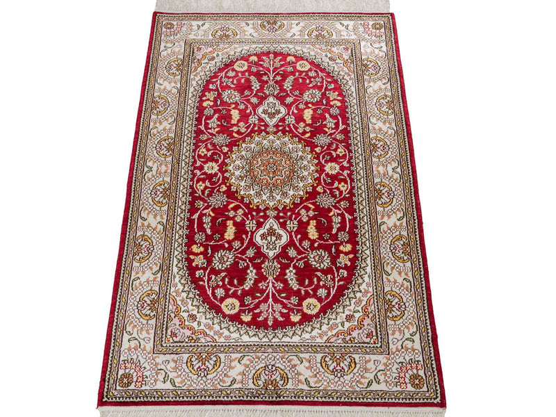 Silk matta - China Silk - 120 x 75 cm - röd