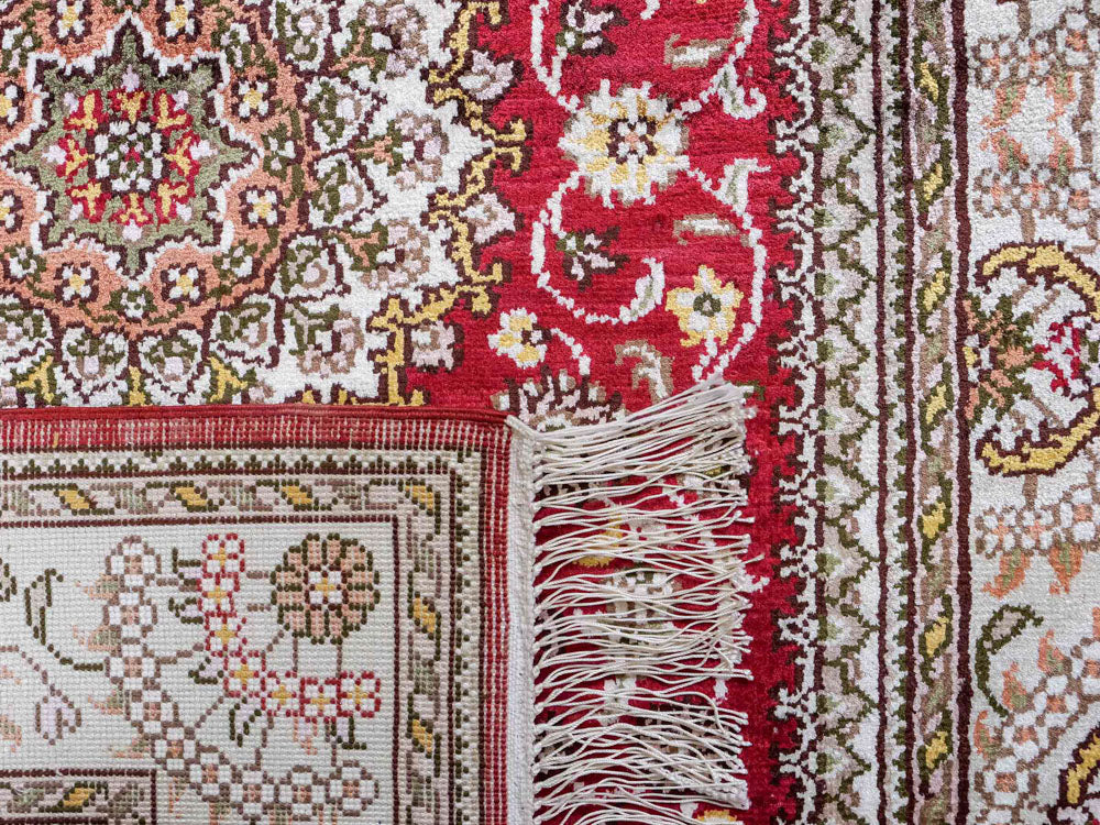 Silk matta - China Silk - 120 x 75 cm - röd