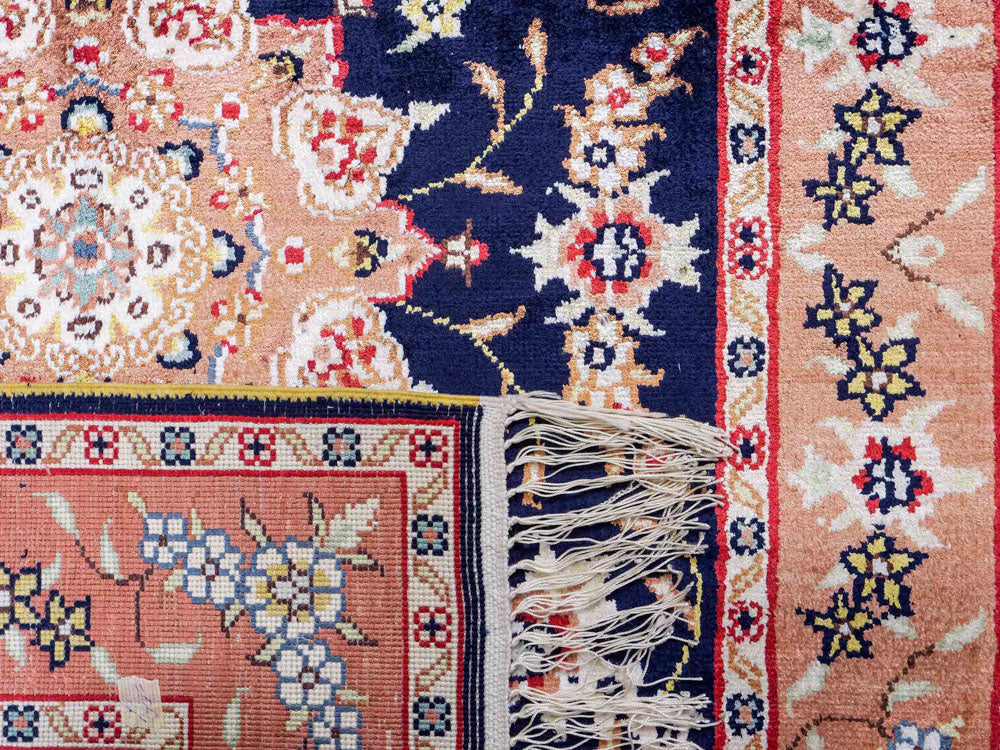 Silk matta - China Silk - 122 x 78 cm - mörkblå