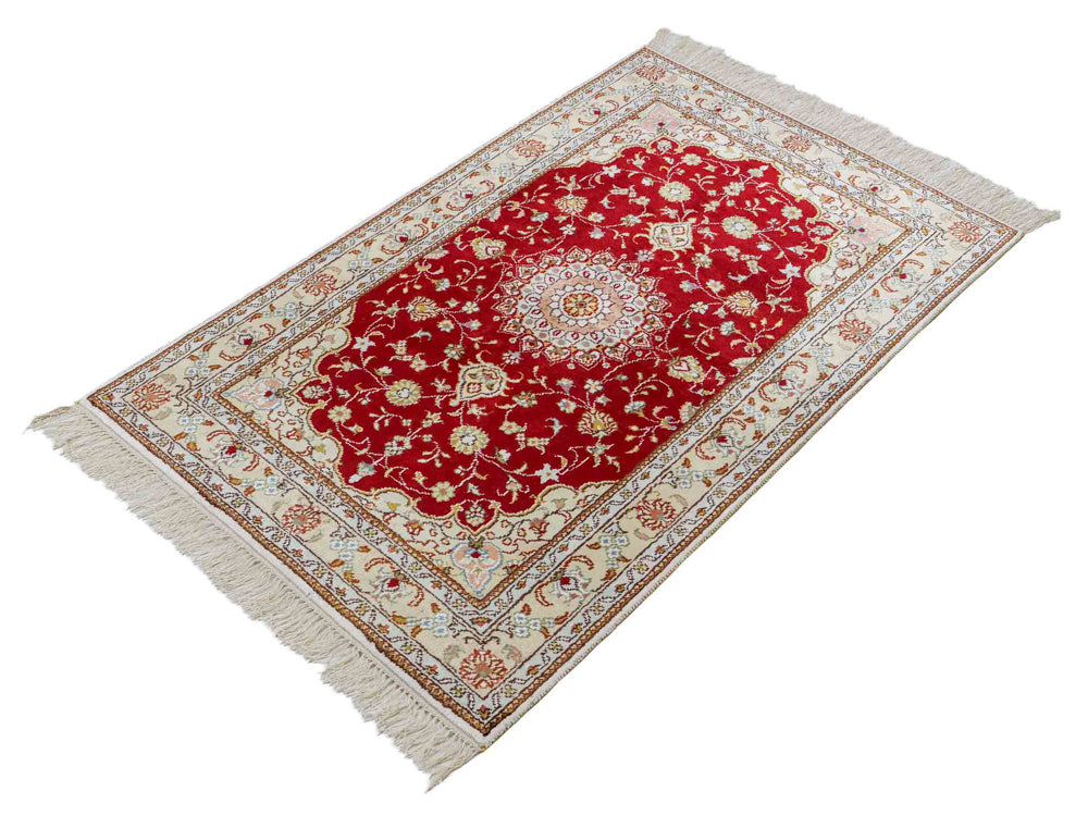 Silk matta - China Silk - 120 x 77 cm - röd