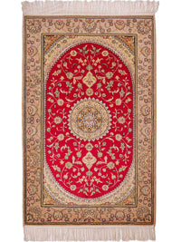 Silk matta - China Silk - 121 x 78 cm - röd