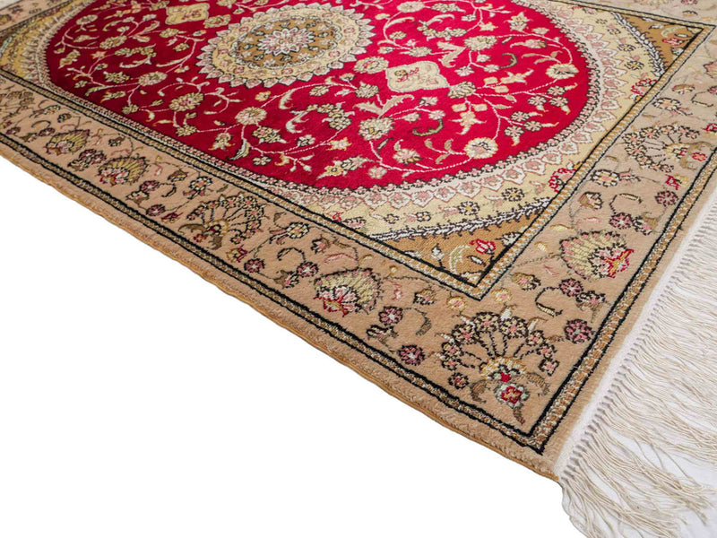 Silk matta - China Silk - 121 x 78 cm - röd