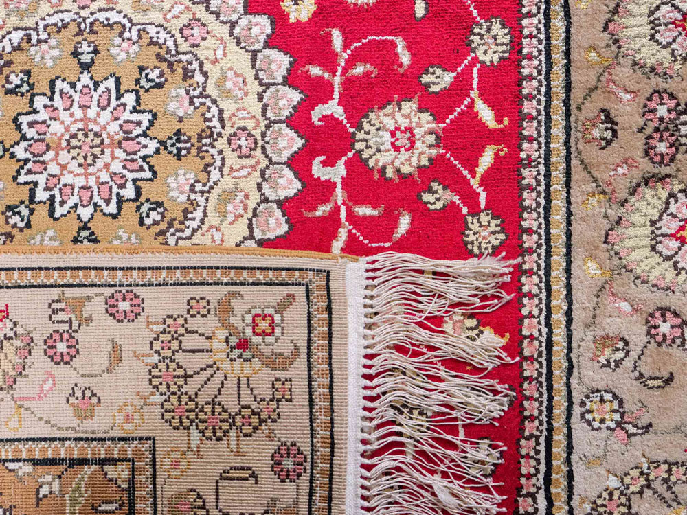 Silk matta - China Silk - 121 x 78 cm - röd