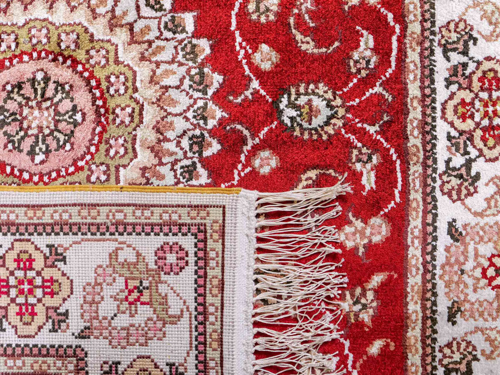 Silk matta - China Silk - 117 x 77 cm - röd