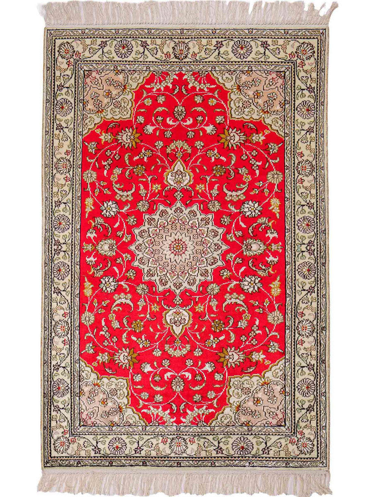 Silk matta - China Silk - 122 x 78 cm - röd
