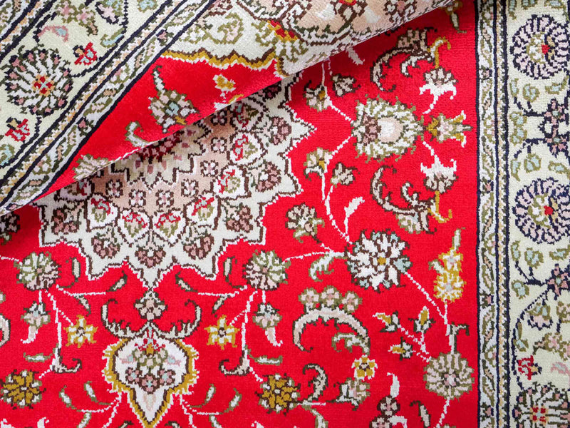 Silk matta - China Silk - 122 x 78 cm - röd