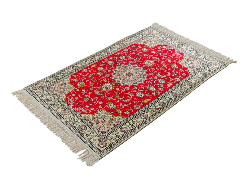 Silk matta - China Silk - 122 x 78 cm - röd