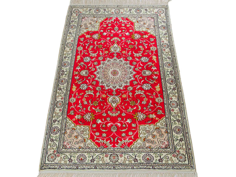 Silk matta - China Silk - 122 x 78 cm - röd